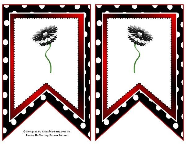 5-inch-swallowtail-black-white-dots-flower-printable-b - Printable ...