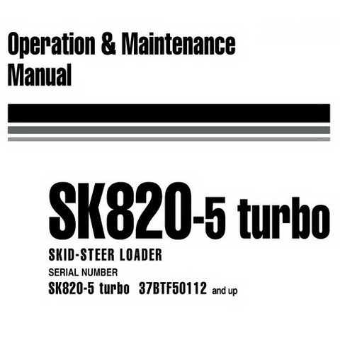 Komatsu Sk0 5 Turbo Skid Steer Loader Operation Ma Index Of Manual