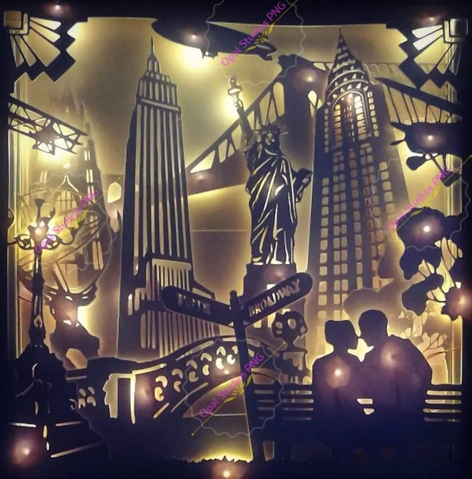 new york shadowbox svg Opal Studios Shadowbox SVG