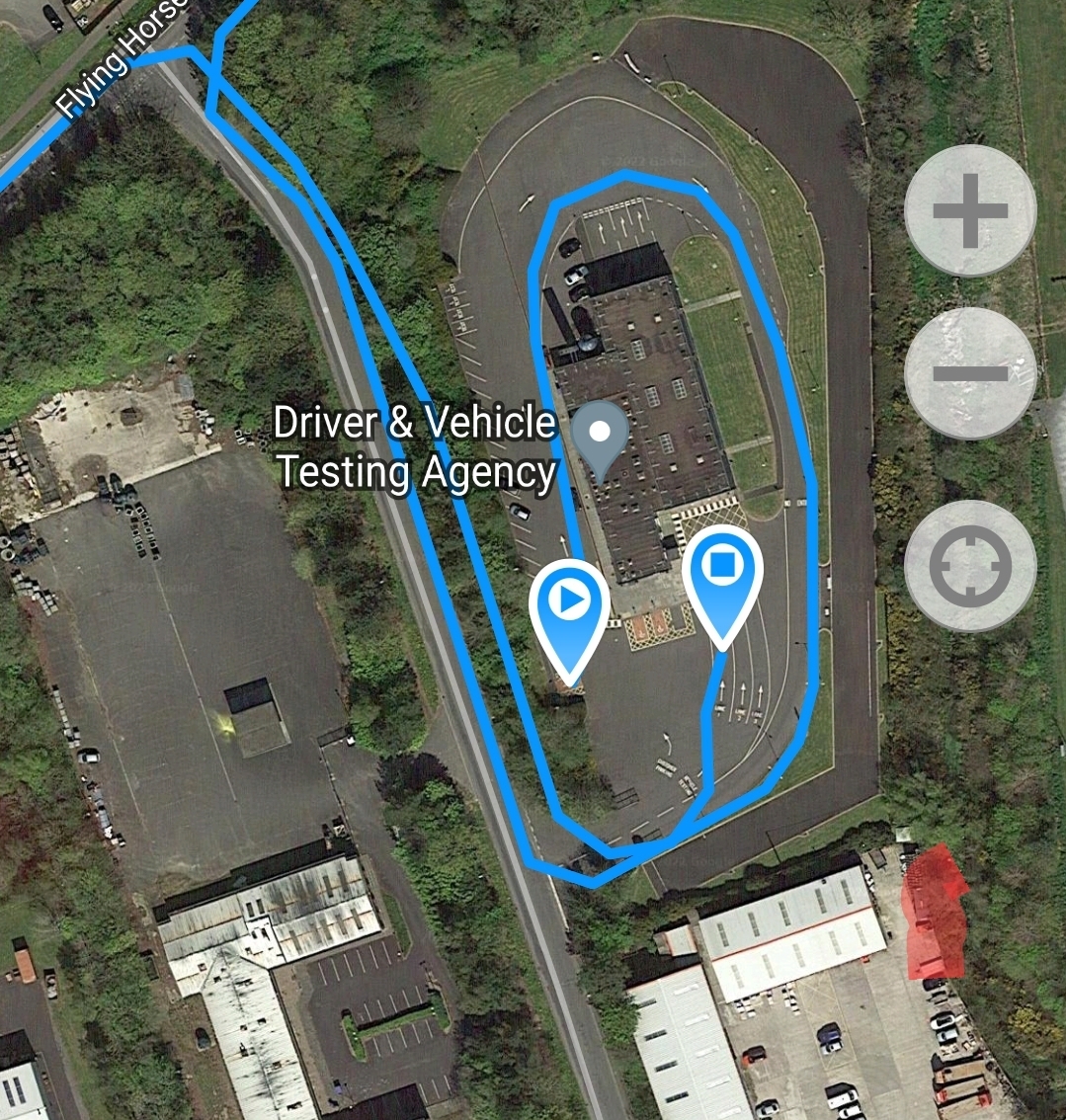 Downpatrick Driving Test Route Struell Wells Road to Driving Test