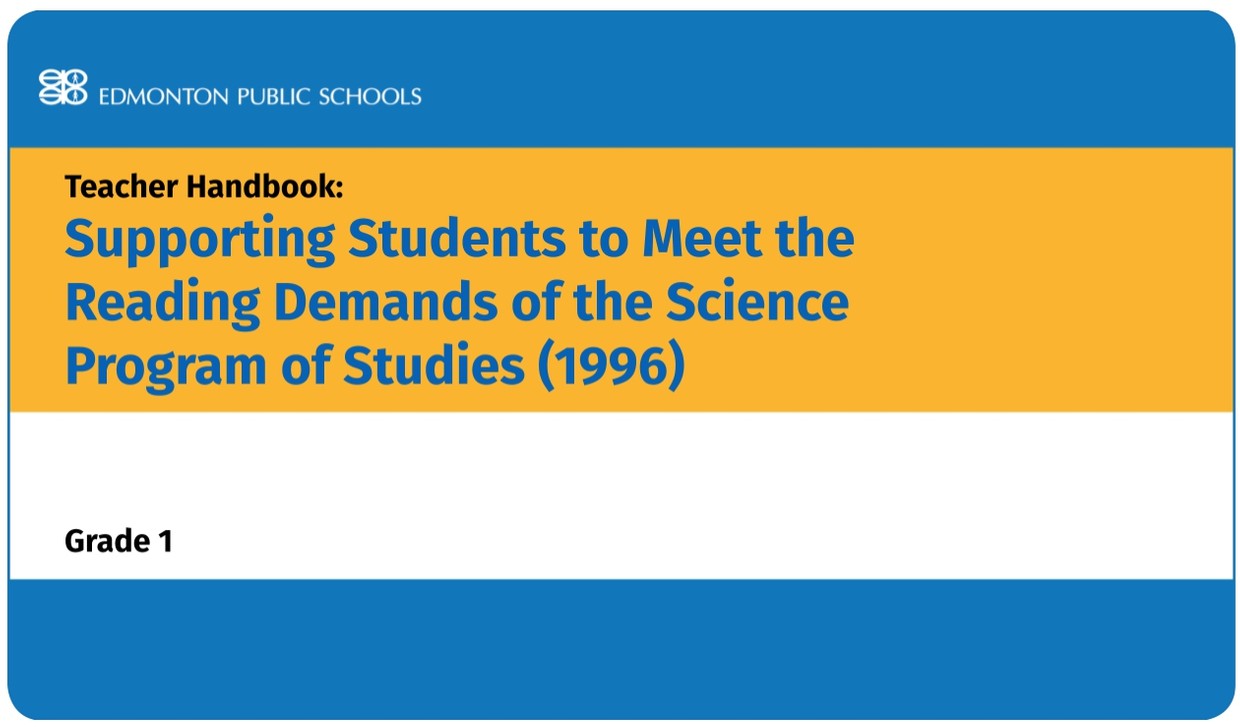 Supporting Students to Meet the Reading Demands of the EPSB Resources