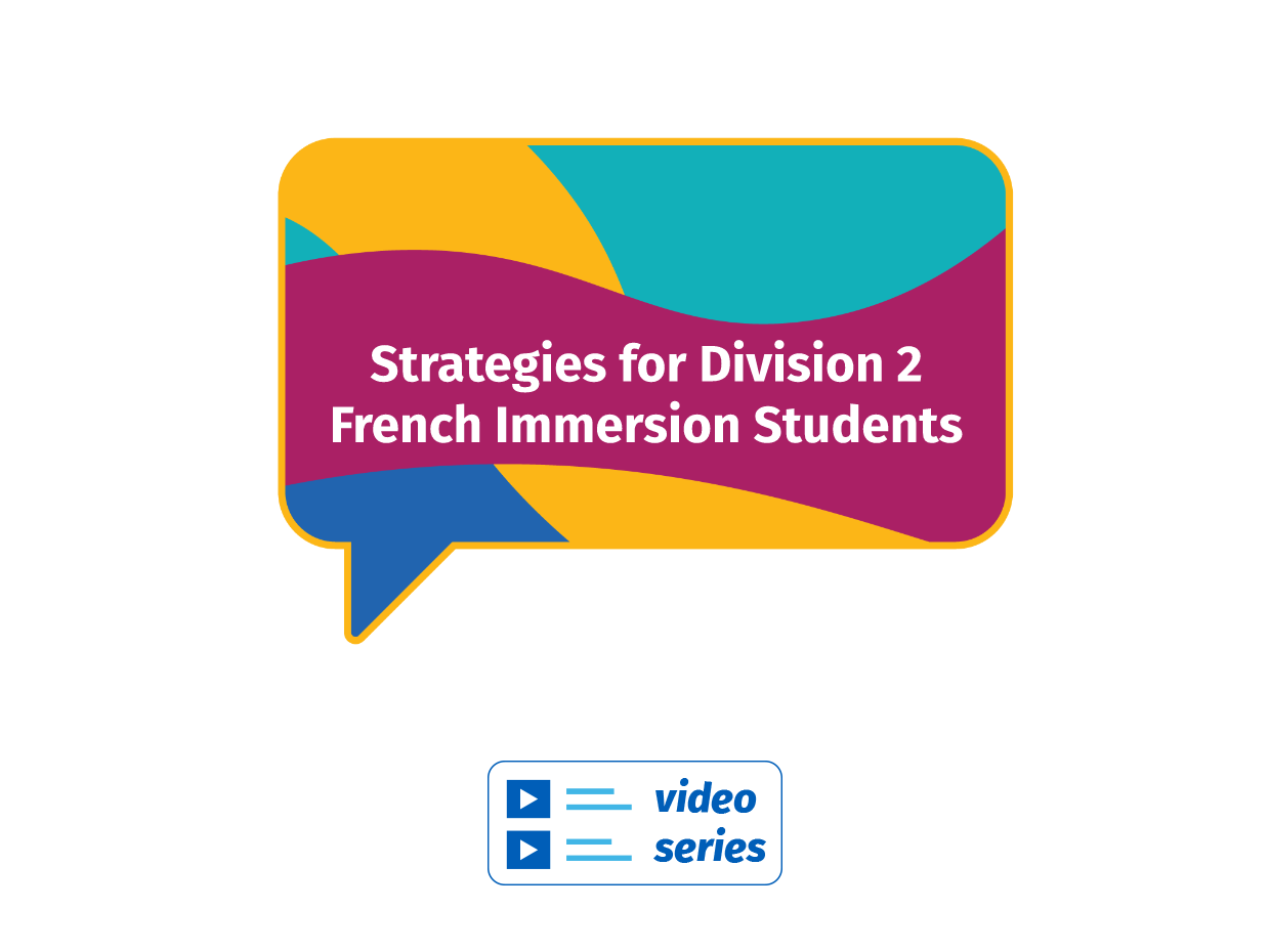 Strategies for Division 2 French Immersion Students [v EPSB Resources
