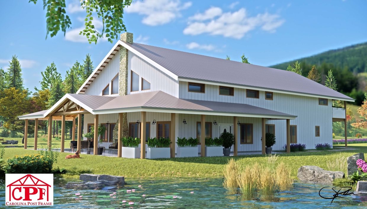 The Edisto Plan Carolina Post Frame Barndominiums