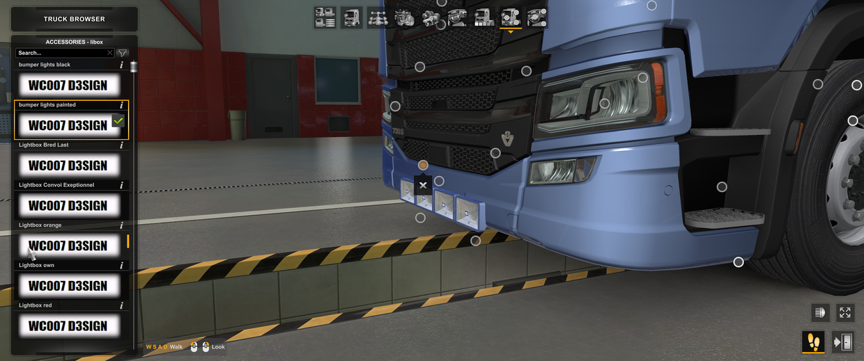 *[libox tuning part] Scania NG front bumper lights ETS2 mods