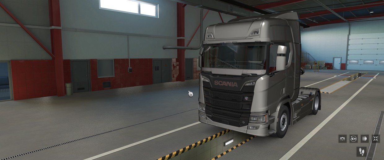 [stoneguard tuning part] Scania NG Paintable stonegua - ETS2 mods